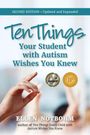 „Ten Things Your Student with Autism Wishes You Knew“, Ellen Notbohm. Hände im Hintergrund. Zwei Medaillen.