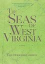 „The Seas of West Virginia“, ein Roman von Jane Heidgerd Garrick. Grüner Hintergrund mit topografischen Linien.