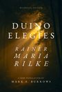 "BILINGUAL EDITION. DUINO ELEGIES. RAINER MARIA RILKE. A NEW TRANSLATION BY MARK S. BURROWS." Ein Wald mit Sonnenstrahlen.