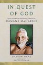 Titel: "In Quest of God", über Ramana Maharshi. Schriftzug mit Foto eines älteren Mannes mit weißem Bart.