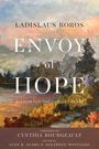 Text: "Ladislaus Boros, Envoy of Hope, Wisdom for the Unquiet Heart." Gemälde mit natürlicher Landschaft in warmen Tönen.
