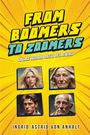 "From Boomers to Zoomers: Vintage Wisdom Meets Beta Energy" von Ingrid-Astrid von Anhalt. Vier Porträts, zwei Frauen, zwei Männer.