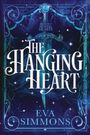 Text: "Realm of Beating Hearts", "The Hanging Heart", "Eva Simmons". Ein verwunschenes Schwert in einem blauen, mystischen Design.