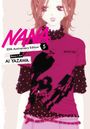 "NANA, 25th Anniversary Edition, 5. Story + Art by Ai Yazawa." Eine Manga-Illustration einer Frau mit rosa Oberteil.