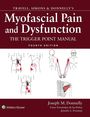"Myofascial Pain and Dysfunction: The Trigger Point Manual, Fourth Edition." Zeichnungen von Körpern mit hervorgehobenen Muskelbereichen.