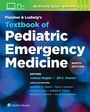 "Textbook of Pediatric Emergency Medicine", grün-blauer Hintergrund, Herausgeber und assoziierte Editoren aufgelistet.