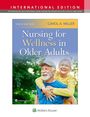 "Tenth Edition, Carol A. Miller, Nursing for Wellness in Older Adults." Darstellung eines fröhlichen älteren Paares im Freien.
