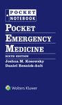 Titel: "POCKET EMERGENCY MEDICINE", sechste Ausgabe. Autoren: Joshua M. Kosowsky, Daniel Resnick-Ault. Logo: Wolters Kluwer.