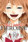 "No Longer Heroine," "Final 10," "Momoko Koda." Eine Illustration eines lachenden Mädchens mit langen, braunen Haaren.