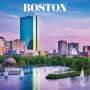 Browntrout: Boston 2025 12 X 24 Inch Monthly Square Wall Calendar Plastic-Free, KAL