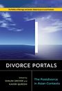 "Divorce Portals" oben, "The Postdivorce in Asian Contexts" rechts. Ozean mit einem offenen Türrahmen in der Mitte.