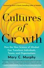 Buchcover: „Cultures of Growth“ von Mary C. Murphy, Vorwort von Carol S. Dweck. Gelbe Spirale auf blauem Hintergrund.