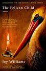 "The Pelican Child" von Joy Williams, Illustration: Pelikan mit brennender Kerze vor braunem Hintergrund.
