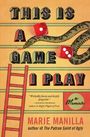"THIS IS A GAME I PLAY" steht groß geschrieben. Eine Leiter, Schlange und Würfel sind auf gelbem Hintergrund dargestellt.