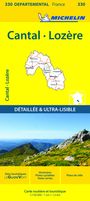Michelin: Cantal, Lozire - Michelin Local Map 330, KRT