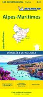 Michelin: Alpes-Maritimes - Michelin Local Map 341, KRT
