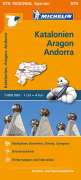 : Michelin Katalonien, Aragon, Andorra. Straßen- und Tourismuskarte 1:400.000, KRT