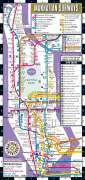 Michelin: Streetwise Manhattan Bus Subway Map - Laminated Subway & Bus Map of Manhattan, New York, KRT