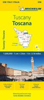 Michelin: Michelin Map Italy: Toscana 358, KRT