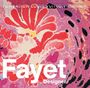 Text: "Fondation Louis Vuitton Gallimard, Gustave Fayet Designer." Farbenfrohes Muster.