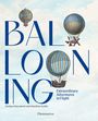 "BALLOONING" in großen blauen Buchstaben mit Heißluftballons im Hintergrund. Unten stehen die Autorennamen.