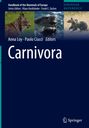 Cover "Carnivora", Fotos eines Luchses, Seelöwen und Bären, Text: Anna Loy, Paolo Ciucci, Springer Reference.