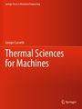 „Springer Tracts in Mechanical Engineering“, Giorgio Cornetti, „Thermal Sciences for Machines“. Roter Hintergrund.