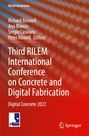 : Third RILEM International Conference on Concrete and Digital Fabrication, Buch