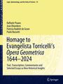Raffaele Pisano: Homage to Evangelista Torricelli¿s Opera Geometrica 1644¿2024, Buch