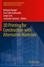 : 3D Printing for Construction with Alternative Materials, Buch
