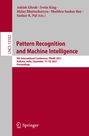 : Pattern Recognition and Machine Intelligence, Buch