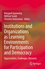 : Institutions and Organizations as Learning Environments for Participation and Democracy, Buch