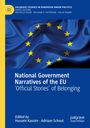 "National Government Narratives of the EU: 'Official Stories' of Belonging." Gelbe Sterne auf blauer Flagge.