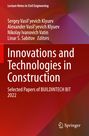 : Innovations and Technologies in Construction, Buch