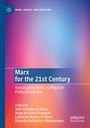 "Bunter Hintergrund in Blau und Rosa. Logo oben links. Text: 'Marx for the 21st Century'. Schrift in Weiß."