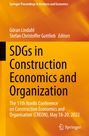 : SDGs in Construction Economics and Organization, Buch