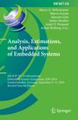 : Analysis, Estimations, and Applications of Embedded Systems, Buch