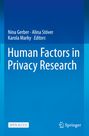 : Human Factors in Privacy Research, Buch