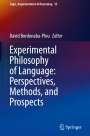 : Experimental Philosophy of Language: Perspectives, Methods, and Prospects, Buch