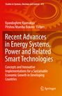 : Recent Advances in Energy Systems, Power and Related Smart Technologies, Buch