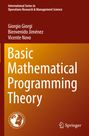 Giorgio Giorgi: Basic Mathematical Programming Theory, Buch