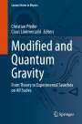 : Modified and Quantum Gravity, Buch