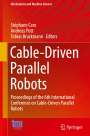 : Cable-Driven Parallel Robots, Buch