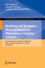 : Modeling and Simulation of Social-Behavioral Phenomena in Creative Societies, Buch