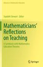 : Mathematicians' Reflections on Teaching, Buch