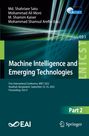 : Machine Intelligence and Emerging Technologies, Buch