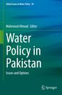 : Water Policy in Pakistan, Buch