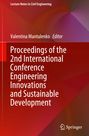 : Proceedings of the 2nd International Conference Engineering Innovations and Sustainable Development, Buch