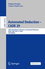 : Automated Deduction ¿ CADE 29, Buch