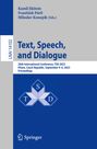 : Text, Speech, and Dialogue, Buch